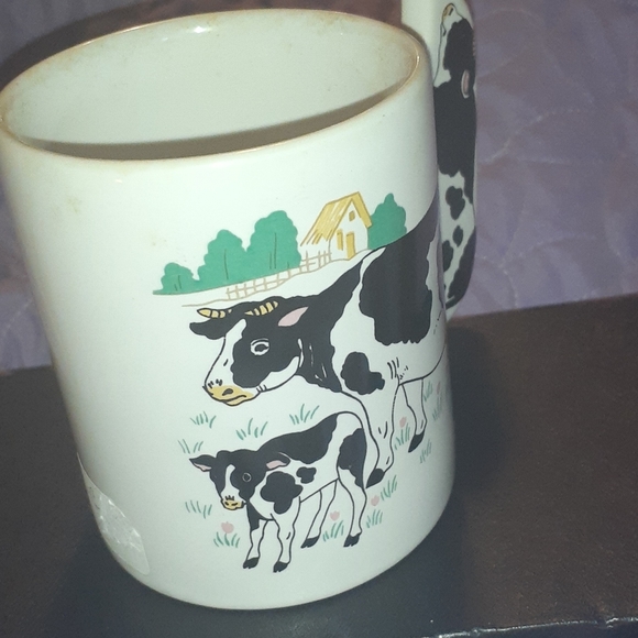 VTG Art Mark Cow Coffee Cup - Picture 3 of 4
